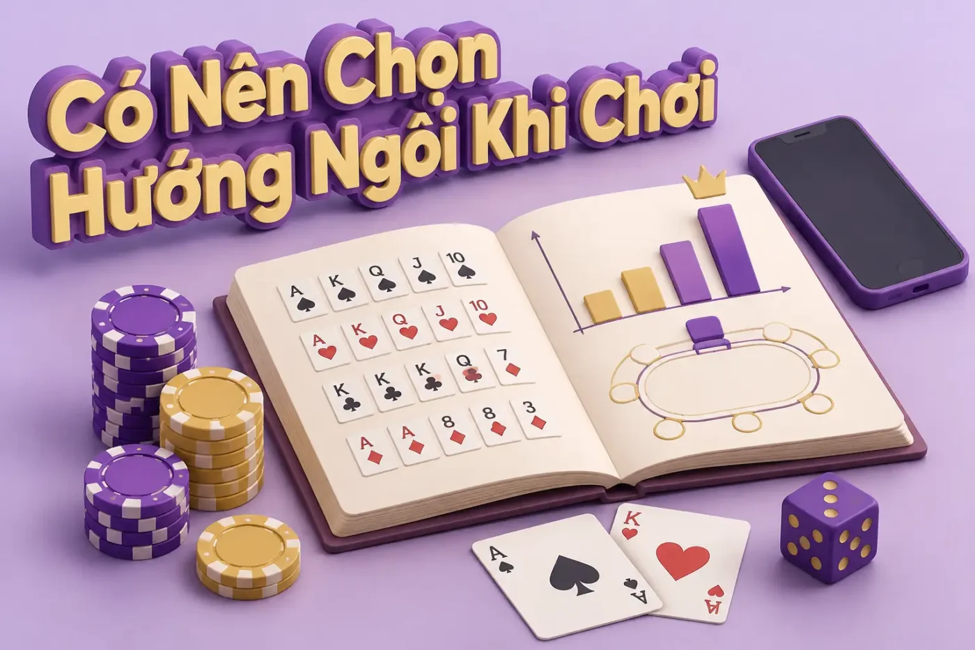 Có nên chọn hướng ngồi khi chơi xì tố hay không
