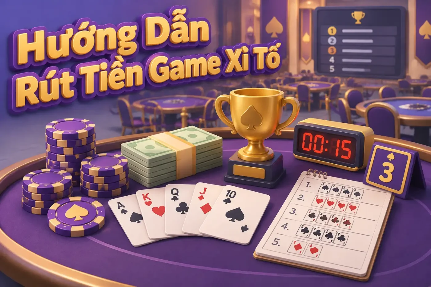 Hướng dẫn rút tiền game xì tố đảm bảo giao dịch thành công